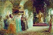 Konstantin Makovsky The Bride-show of tsar Alexey Michailovich Spain oil painting artist
